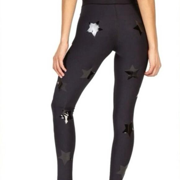 Ultracor High Lux Knockout Star Leggings in Nero/ Patent Nero SzM NWOT - Picture 3 of 10